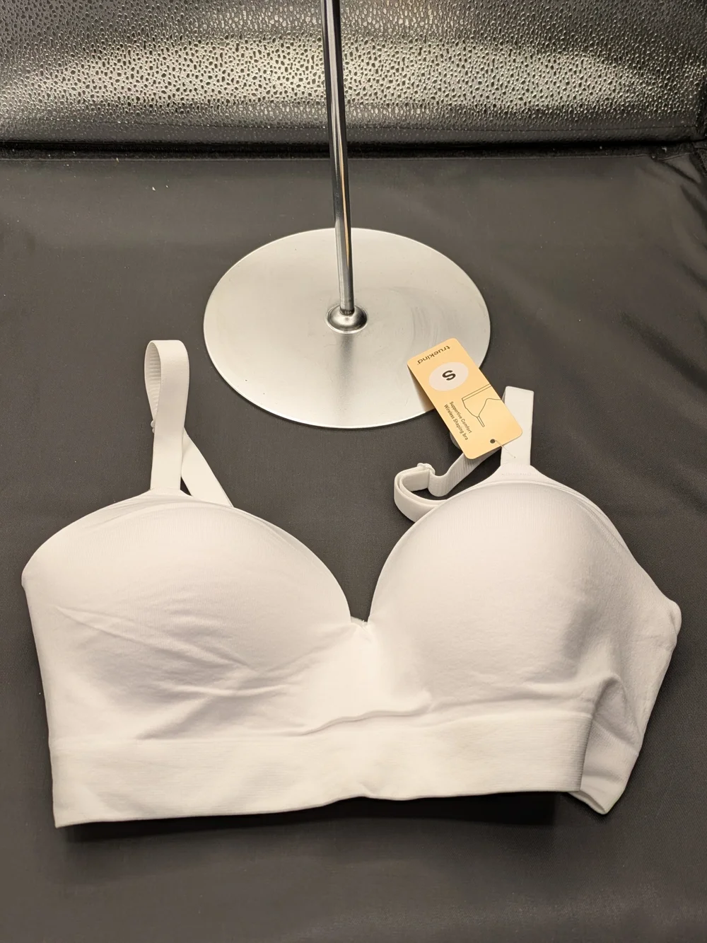 Seamless White Padded Bralette - Women Intimates Sz S